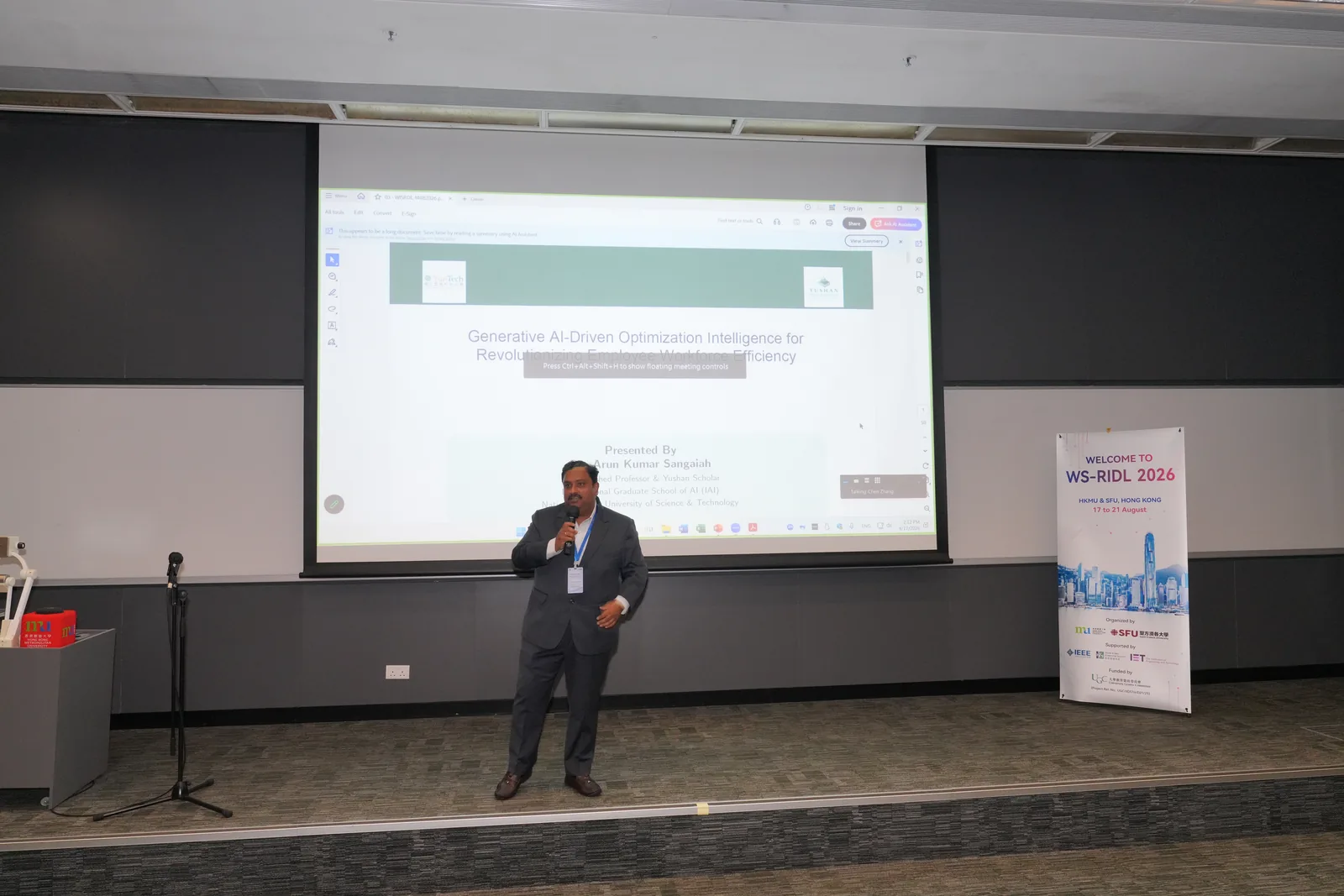 A technical presentation during WS-RIDL 2026