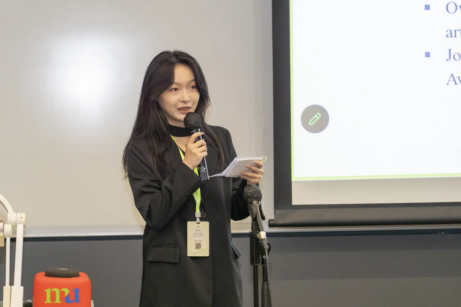 A workshop session being introduced