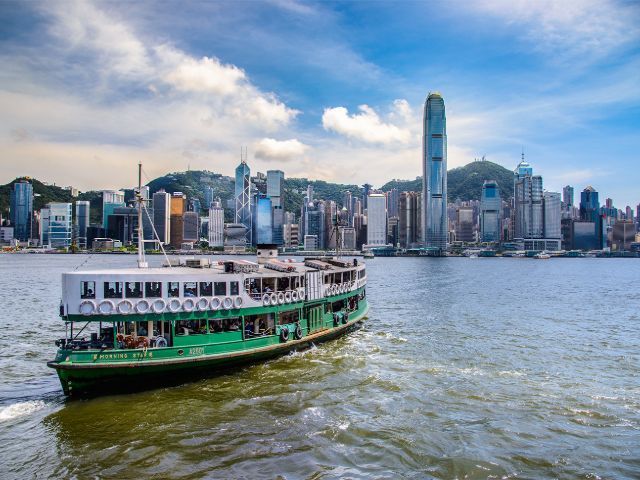 Victoria Harbour at night